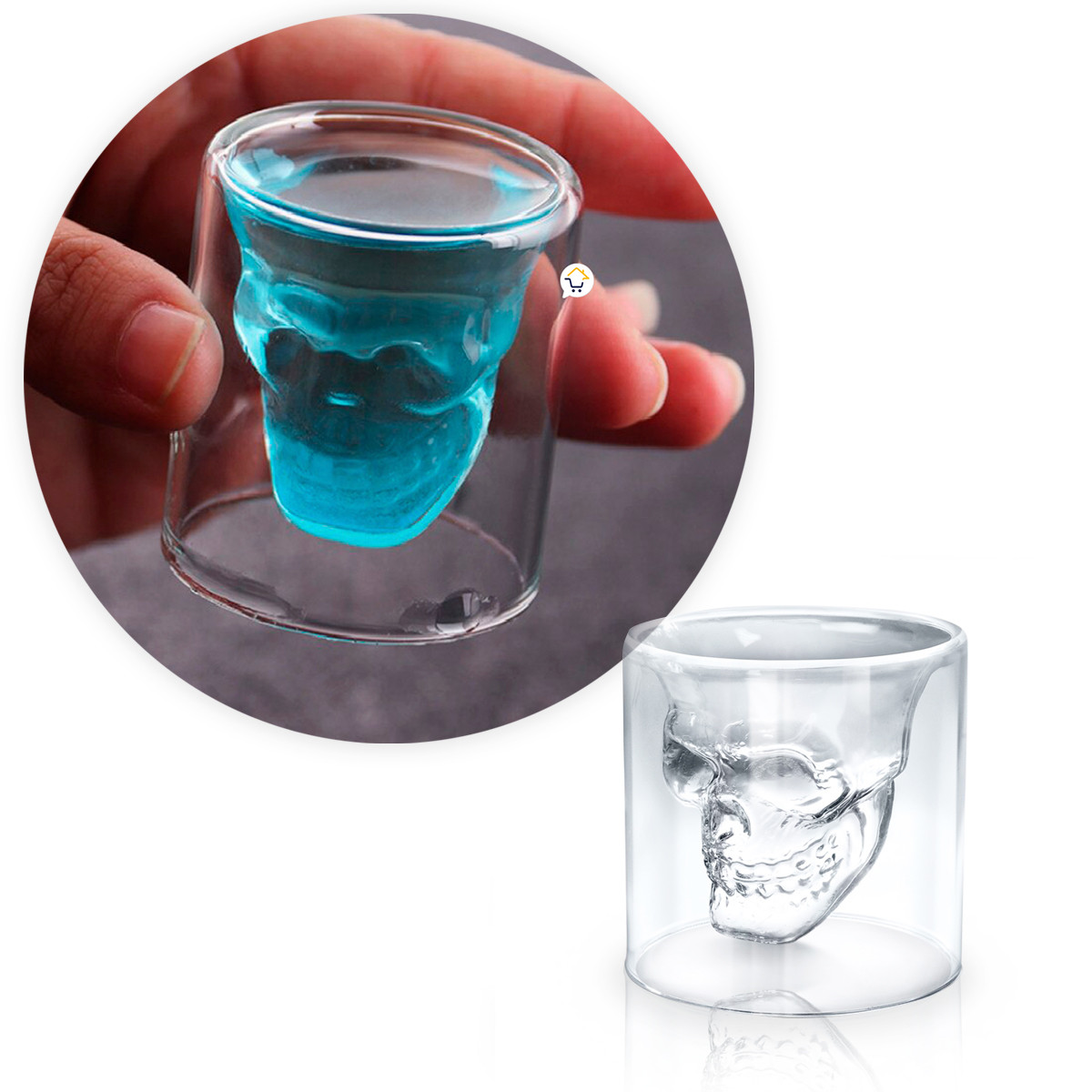 Miniatura 6 de Copa Calavera 3D 25Ml Copa VC3D25M